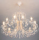 Миниатюра изображения товара Люстра Евросвет Alda 3305/12 (бело-золотой/прозрачный хрусталь)
