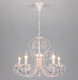 Миниатюра изображения товара Люстра Евросвет Alda 3305/5 (бело-золотой/прозрачный хрусталь)