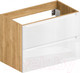 Миниатюра изображения товара Тумба под умывальник ЗОВ Дион 60 / D60LHO0M9003GKV5 (белый глянцевый/дуб)