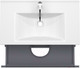 Миниатюра изображения товара Тумба под умывальник ЗОВ Дион 80 / D80LHO0M7015GKV5 (графит глянцевый/дуб)