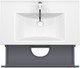 Миниатюра изображения товара Тумба под умывальник ЗОВ Дион 90 / D90LHO0M7015МKV5 (графит матовый/дуб)