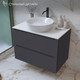 Миниатюра изображения товара Тумба под умывальник ЗОВ Дион 80 / D80LAFM7015MKV5 (графит матовый)
