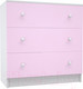 Миниатюра изображения товара Комод МДК Феникс КМ1Ф-СР с 3 ящиками 820x800x418 (светло-розовый)