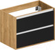 Миниатюра изображения товара Тумба под умывальник ЗОВ Парма 70 / P70LHO0MBPMC1A (дуб/черный)