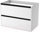 Миниатюра изображения товара Тумба под умывальник ЗОВ Парма 80 / P80LWP0MWMC1B (белый матовый)