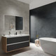Миниатюра изображения товара Тумба под умывальник ЗОВ Парма 120 / P120LHO0MBPMC1A (дуб/черный)