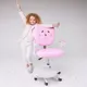 Миниатюра изображения товара Кресло детское AksHome Catty White (котенок розовый)