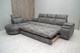 Миниатюра изображения товара Диван угловой Петрамебель Браво комфорт левый с беспроводной зарядкой (темно-серый искусственная замша Кальвадос 790)