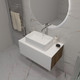 Миниатюра изображения товара Тумба под умывальник ЗОВ Кито 100 / K100LA0MWMC (аттик/белый матовый)