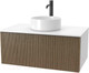 Миниатюра изображения товара Тумба под умывальник ЗОВ Кито 80 / K80LW0MRMC (белый/тростник)