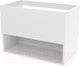 Миниатюра изображения товара Тумба под умывальник ЗОВ Кито-2 100 / 2K100LW0MWMC (белый матовый)