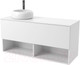 Миниатюра изображения товара Тумба под умывальник ЗОВ Кито-2 120 / 2K120LW0MWMC (белый матовый)