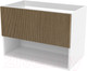 Миниатюра изображения товара Тумба под умывальник ЗОВ Кито-2 60 / 2K60LW0MRMC (белый/тростник)