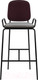 Миниатюра изображения товара Стул барный Latitude Ror 2 Frame / RORBCH2FRBKVLRDPRPLWGR (черный/пурпурный/серый)
