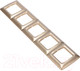 Миниатюра изображения товара Рамка для выключателей и розеток Kranz KR-78-0319 (золотой металлик)