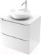 Миниатюра изображения товара Тумба под умывальник ЗОВ Дион 60 / D60LWP0M9003MKV5-KP13W (белый матовый)