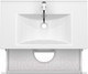 Миниатюра изображения товара Тумба под умывальник ЗОВ Дион 80 / D80LWP0M9003MKV5-HPL38T (туя/белый матовый)