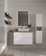 Миниатюра изображения товара Тумба под умывальник ЗОВ Дион 80 / D80LWP0M9003MKV5-HPL38T (туя/белый матовый)