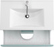Миниатюра изображения товара Тумба под умывальник ЗОВ Лира 80 / L80MW0MAGVA-KP13W (белый/адриатик)