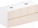 Миниатюра изображения товара Тумба под умывальник ЗОВ Лира 120 / L120MW0MTGVG-KP13W (белый/тальк)