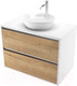 Миниатюра изображения товара Тумба под умывальник ЗОВ Парма 90 / P90LWP0MHMC1A-KP13W (белый/галифакс)