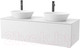 Миниатюра изображения товара Тумба под умывальник ЗОВ Кито 120 / K120LW0MWMC-KP13W (белый/белый матовый)
