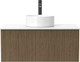 Миниатюра изображения товара Тумба под умывальник ЗОВ Кито 100 / K100LW0MRMC-KP13W (белый/тростник)