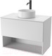 Миниатюра изображения товара Тумба под умывальник ЗОВ Кито-2 60 / 2K60LW0MWMC-KP13W (белый матовый)