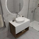 Миниатюра изображения товара Тумба под умывальник ЗОВ Кито-2 100 / 2K100LA0MWMC-KP13W (аттик/белый матовый)
