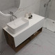 Миниатюра изображения товара Тумба под умывальник ЗОВ Кито-2 120 / 2K120LA0MWMC-KP13W (аттик/белый матовый)