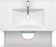 Миниатюра изображения товара Тумба с умывальником ЗОВ Дион 80 / D80LHO0M9003MKV5-OL80 (белый матовый/дуб)