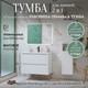 Миниатюра изображения товара Тумба с умывальником ЗОВ Дион 60 / D60LWP0M9003MKV5-OL60 (белый матовый)