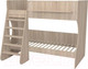 Миниатюра изображения товара Двухъярусная кровать детская Можга Капризун 3 / Р434 (дуб сонома)