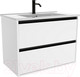 Миниатюра изображения товара Тумба с умывальником ЗОВ Парма 60 / P60LWP0MWMC1B-OL60 (белый матовый)