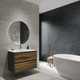 Миниатюра изображения товара Тумба с умывальником ЗОВ Парма 60 / P60LAN0MAMC1B-OL60 (антрацит/аттик)