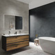 Миниатюра изображения товара Тумба с умывальником ЗОВ Парма 120 / P120LAN0MAMC1B-OL120 (антрацит/аттик)