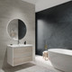 Миниатюра изображения товара Тумба с умывальником ЗОВ Парма 90 / P90LWP0MWHMC1A-OL90 (белый/белый галифакс)