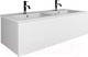 Миниатюра изображения товара Тумба с умывальником ЗОВ Кито 120 / K120LW0MWM-OL120 (белый матовый)