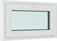 Миниатюра изображения товара Окно ПВХ Brusbox Futuruss Фрамужное открывание 2 стекла (500x1000x60)