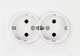 Миниатюра изображения товара Розетка Ovivo Grano 400-010300-907 (белый)