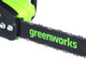 Миниатюра изображения товара Пила цепная аккумуляторная Greenworks GD40CS20X бесщеточная 40V 40см / 2008807 (без АКБ и ЗУ)