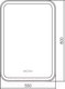 Миниатюра изображения товара Зеркало Silver Mirrors Мальта 55x80 / LED-00002625