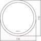 Миниатюра изображения товара Зеркало Silver Mirrors Перла D650 / LED-00002254