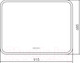 Миниатюра изображения товара Зеркало Silver Mirrors Стив 91.5x68.5 / LED-00002623