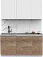 Миниатюра изображения товара Кухонный гарнитур Интермебель Микс Топ-2 1.6м (белый премиум/дуб каньон/венато)
