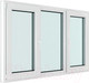 Миниатюра изображения товара Окно ПВХ Brusbox Futuruss 3 части Поворотно-откидные створки по краям 3 стекла (1100x1800x70)