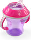 Миниатюра изображения товара Поильник BabyOno Natural Nursing c мягким носиком 3м+ / 1456/02 (180мл, розовый/фиолетовый)