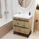 Миниатюра изображения товара Тумба под умывальник Mixline Окленд 70 551730 (дуб мелфорд)