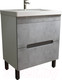 Миниатюра изображения товара Тумба под умывальник Mixline Честер 70 551732 (бетон)