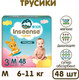 Миниатюра изображения товара Подгузники-трусики детские Inseense Classic M 6-11 кг / InsCM48Blue (48шт)